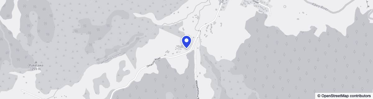 Street map around Whangaroa Health Services ~ Kauri Lodge