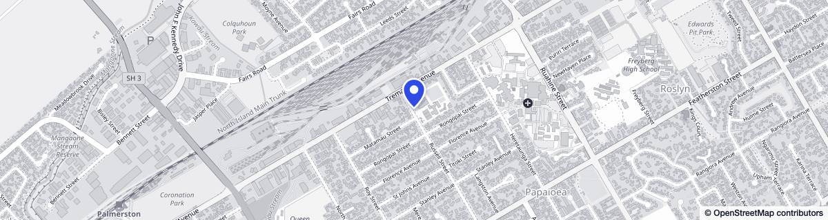 Street map around Willard Home
