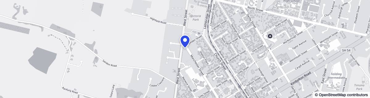 Street map around Wimbledon Villa