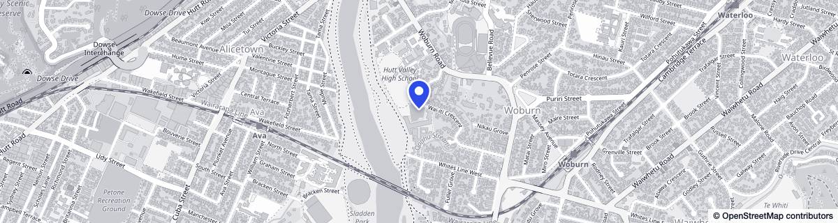 Street map around Woburn Masonic Care