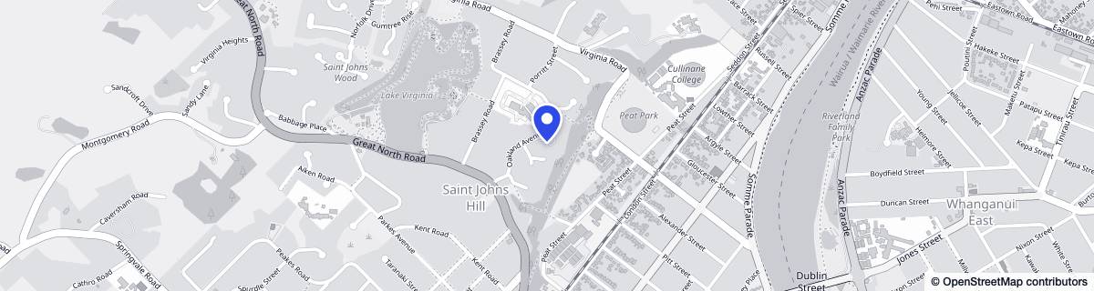 Street map around Abingdon Village