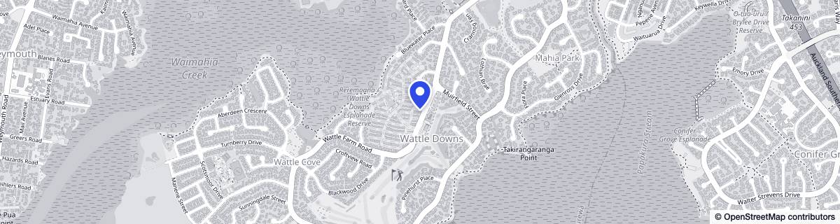 Street map around Acacia Cove Village