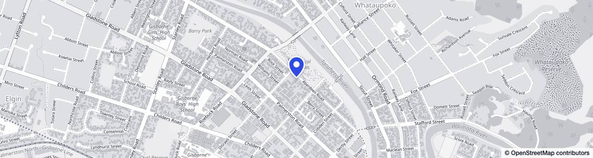 Street map around Arohaina Village