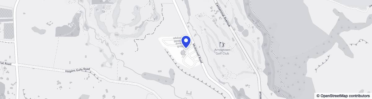 Street map around Arrowtown Lifestyle Village