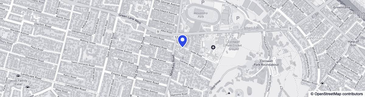 Street map around Arvida Aria Park