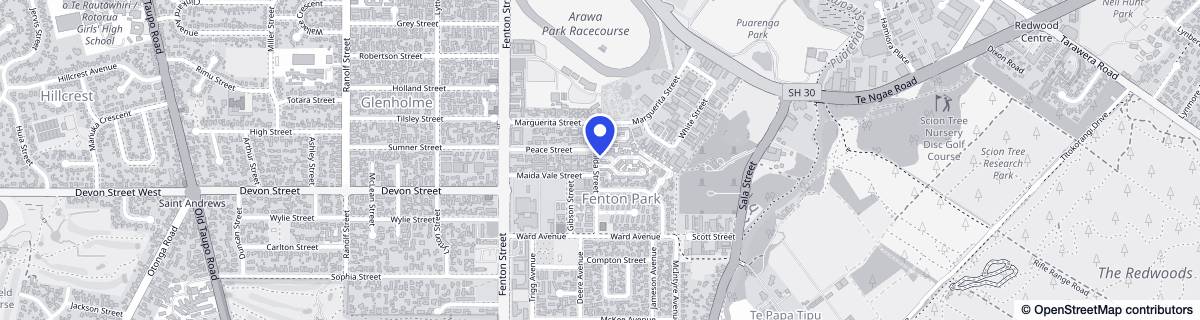 Street map around Arvida Glenbrae