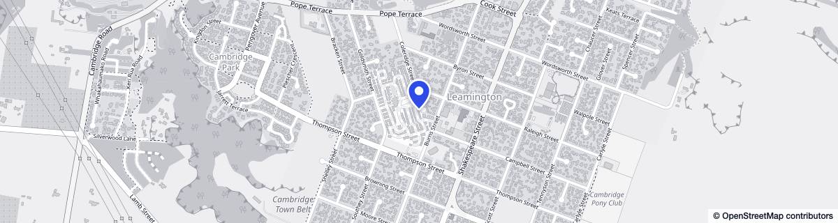Street map around Arvida Lauriston Park