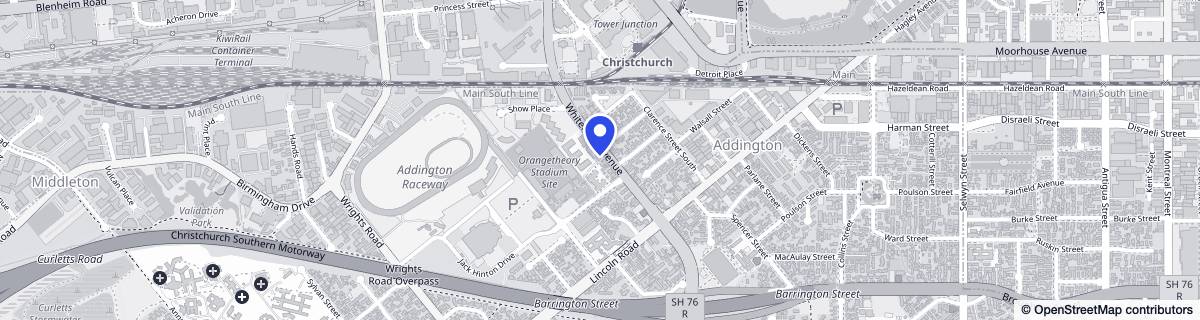 Street map around Arvida Park Lane CHC