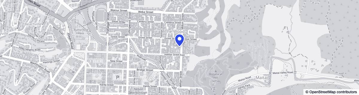 Street map around Arvida The Wood