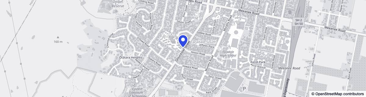 Street map around Atawhai