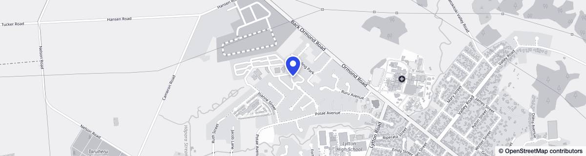 Street map around Beetham Village