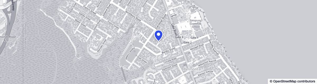 Street map around Belmont Lifestyle Village