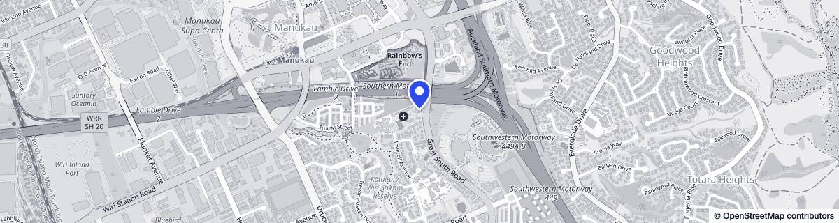 Street map around Bethesda Village