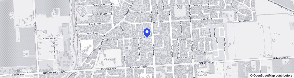 Street map around Bethsaida Retirement Village