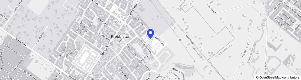Street map around Bupa Ashford Retirement Village