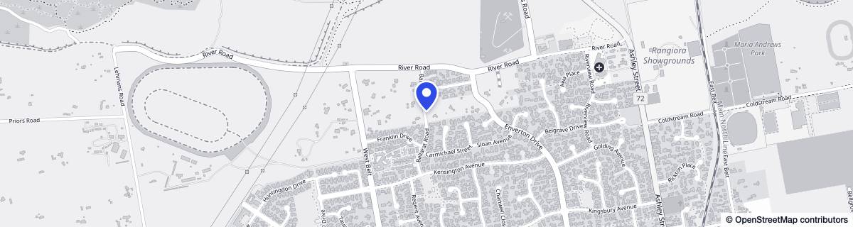 Street map around Bupa Ballarat Retirement Village