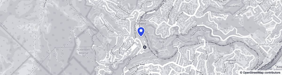 Street map around Bupa Crofton Downs Retirement Village