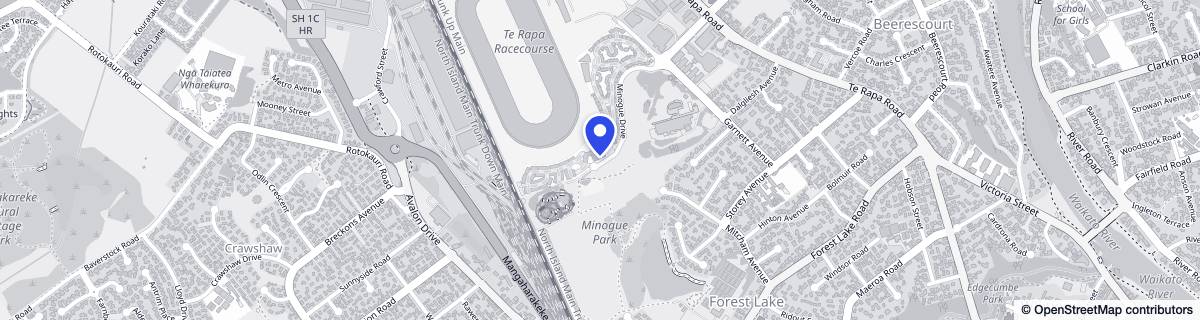 Street map around Bupa Foxbridge Retirement Village