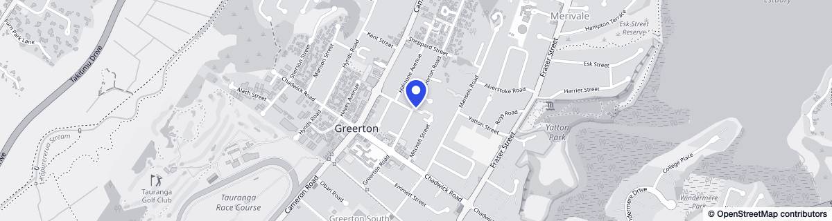 Street map around Bupa Greerton Oaks Retirement Village