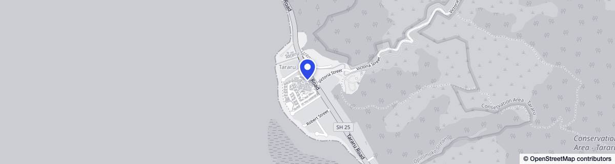 Street map around Bupa Tararu Care Home