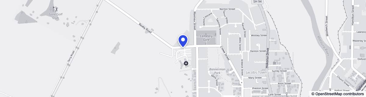 Street map around Bupa Windsor Park Retirement Village