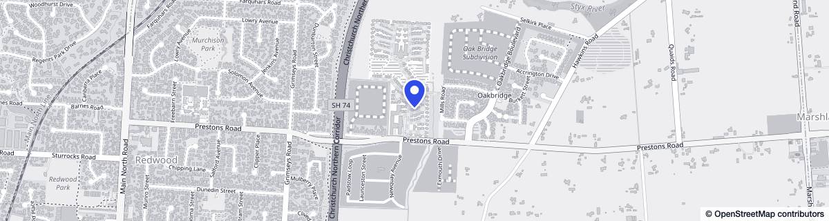 Street map around Burlington Lifestyle Village