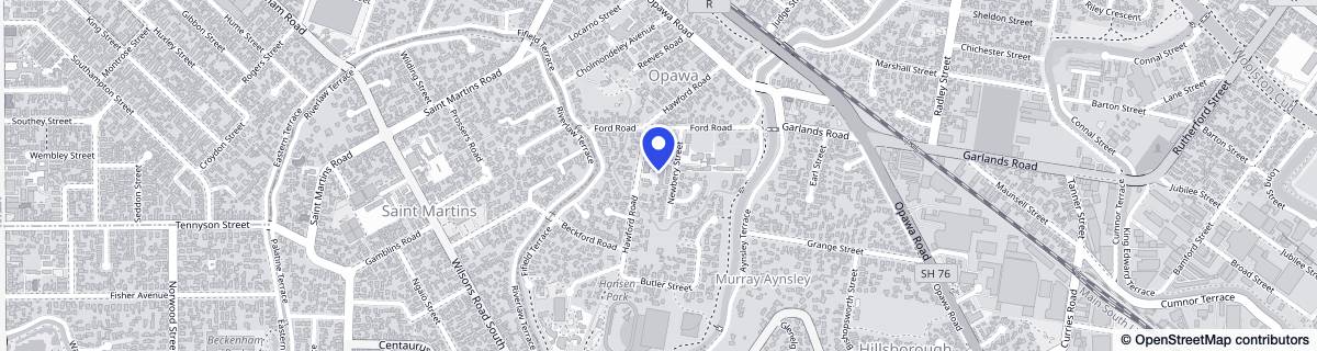 Street map around Chatswood Retirement Village