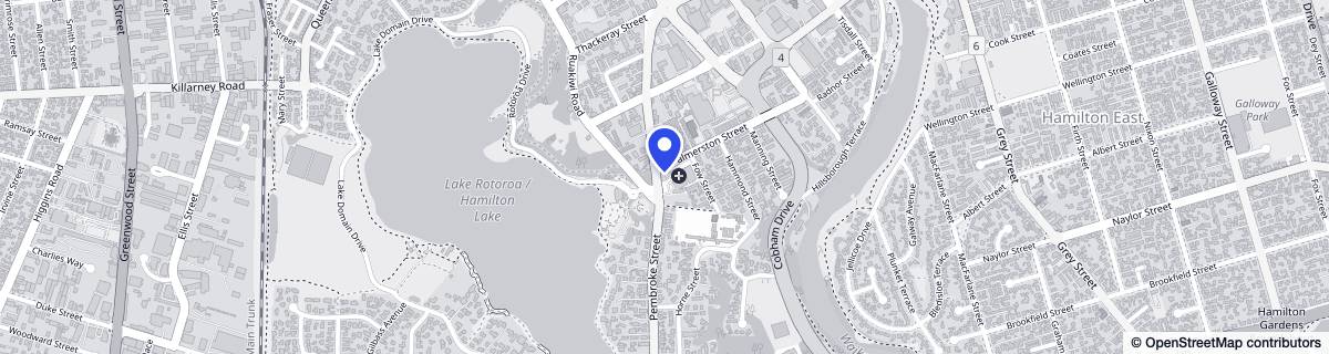 Street map around CHT Cascades