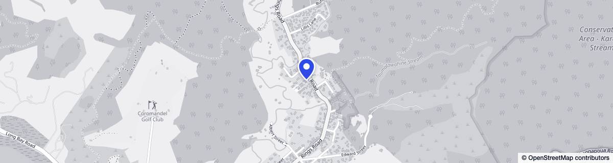 Street map around Coromandel Lifestyle Village
