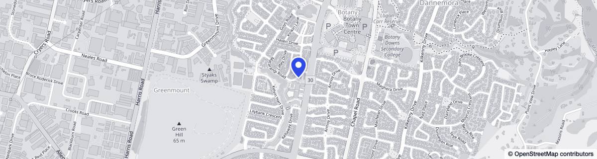 Street map around Dannemora Gardens - Metlifecare