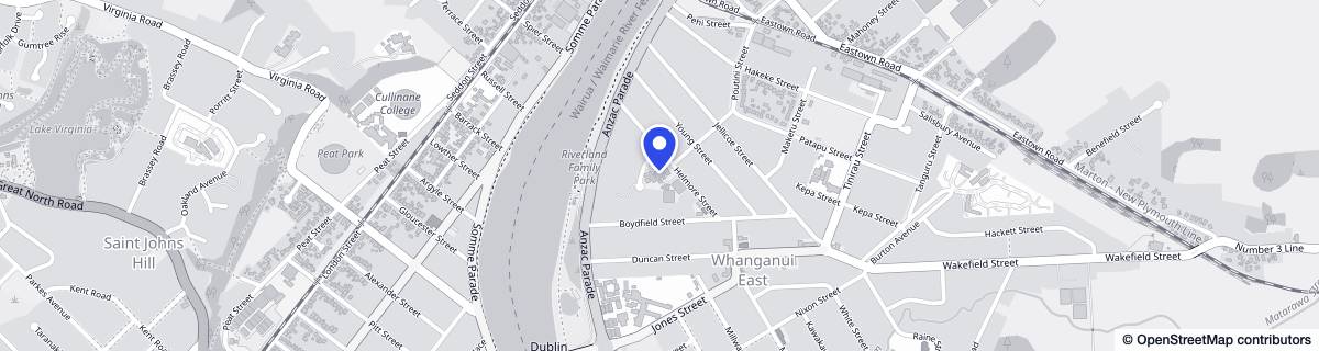 Street map around Eastgrove Village