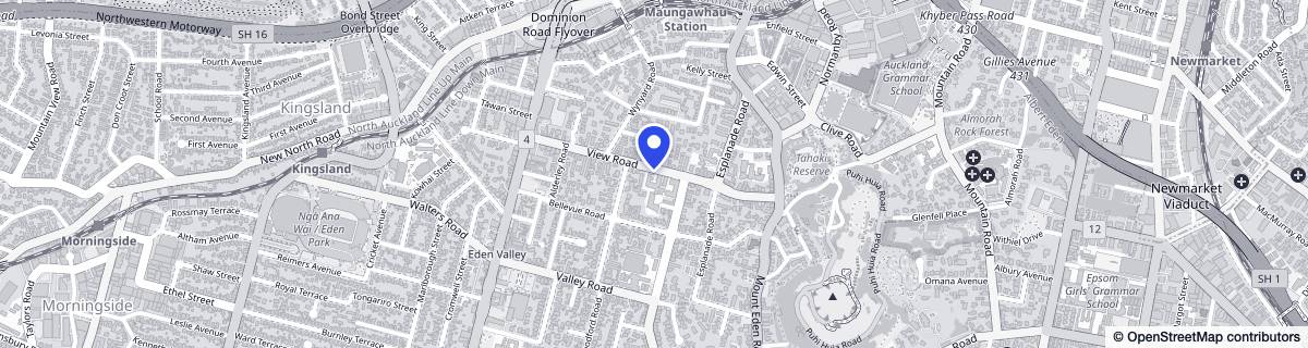 Street map around Eden