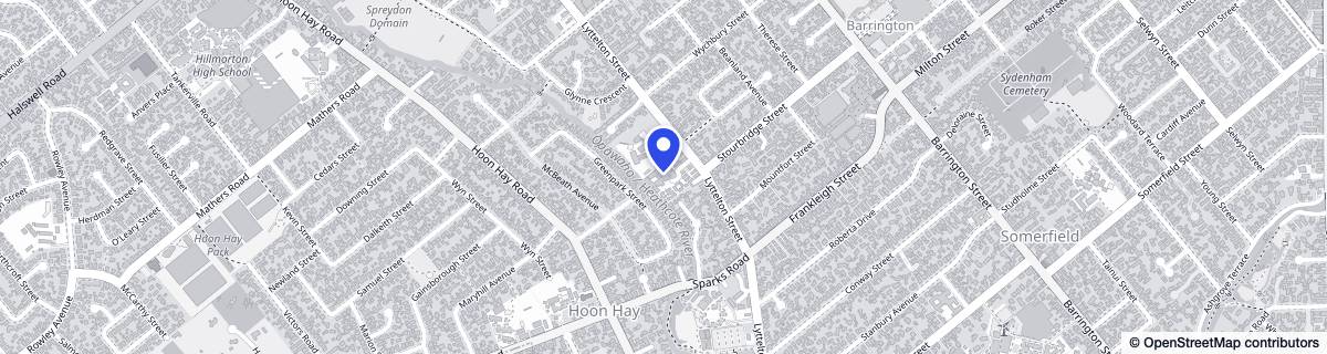 Street map around George Manning Lifecare & Village