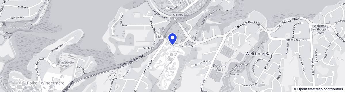 Street map around Greenwood Park - Metlifecare
