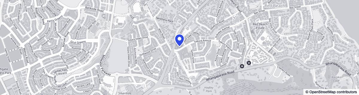 Street map around Gulf Rise - Metlifecare Retirement Village