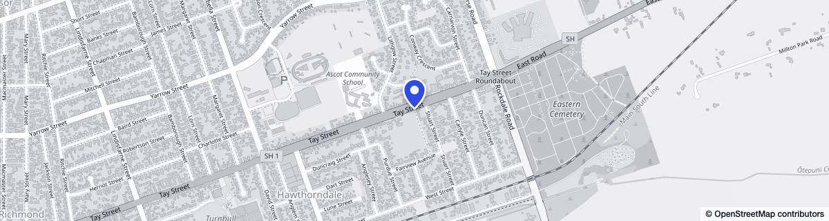 Street map around Hawthorndale Care Village