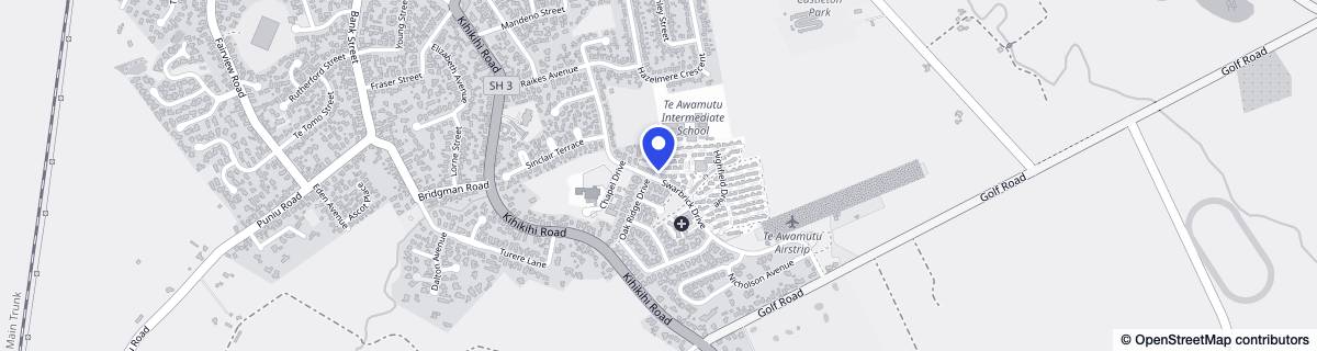 Street map around Highfield Country Estate