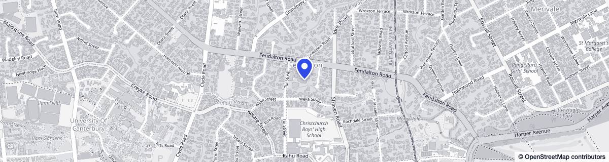Street map around Holly Lea Village