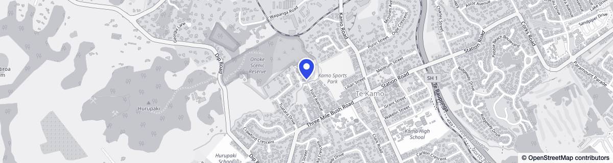 Street map around Kamo Home and Village