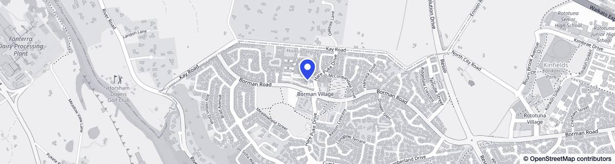 Street map around Karaka Pines Rototuna