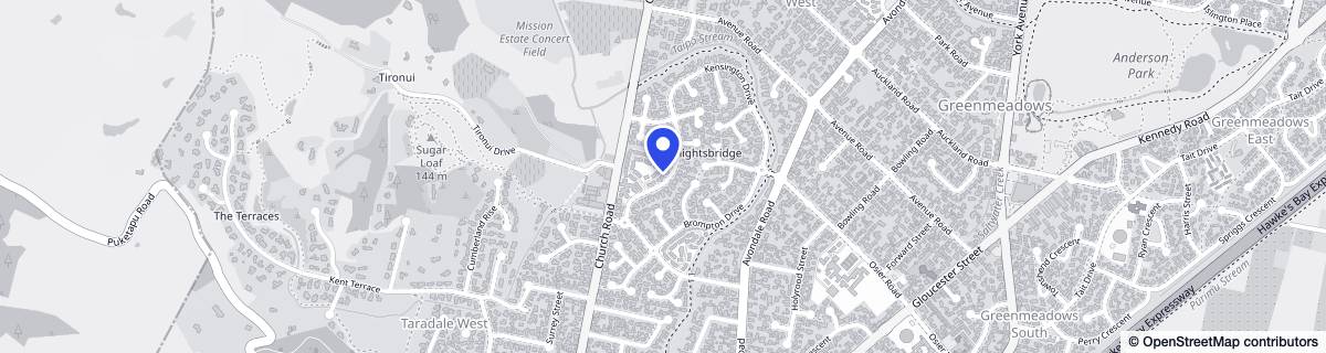 Street map around Kensington Masonic Village