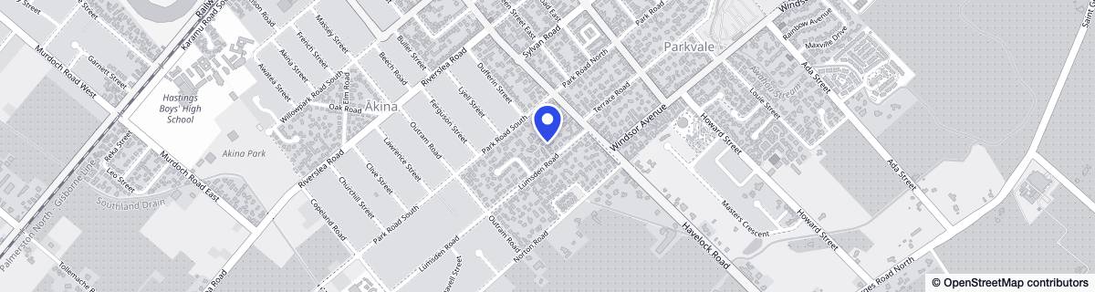 Street map around Lumsden Court