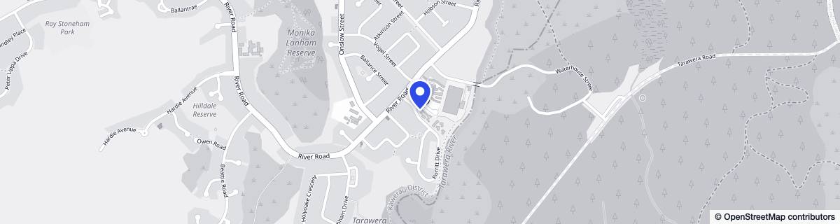 Street map around Malcolm Campbell Lifestyle Village (Formerly Porritt Glade Lifestyle Village)