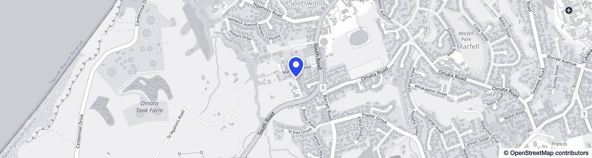 Street map around Manadon Masonic Village