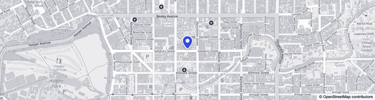 Street map around Maryville Courts Village | Christchurch