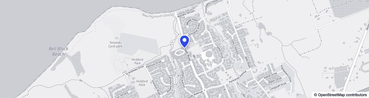 Street map around MiLife Bell Vista