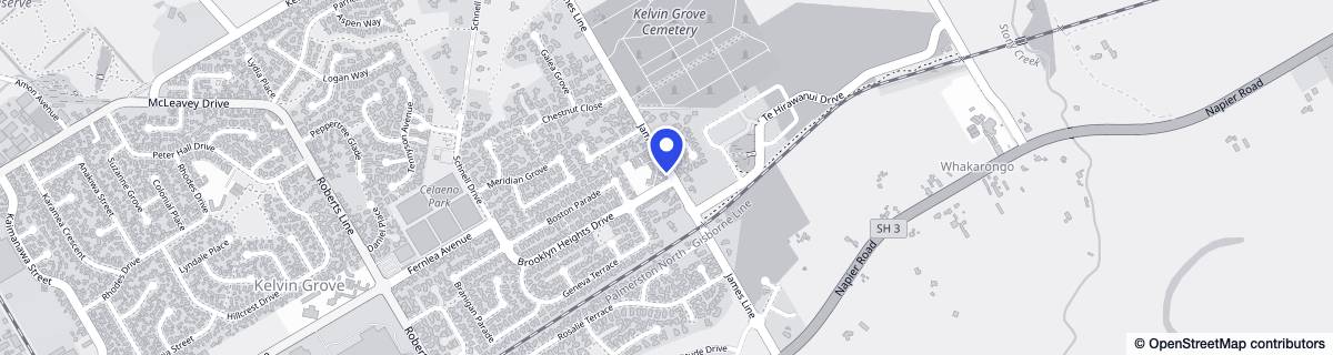 Street map around MiLife Kelvin Grove Village