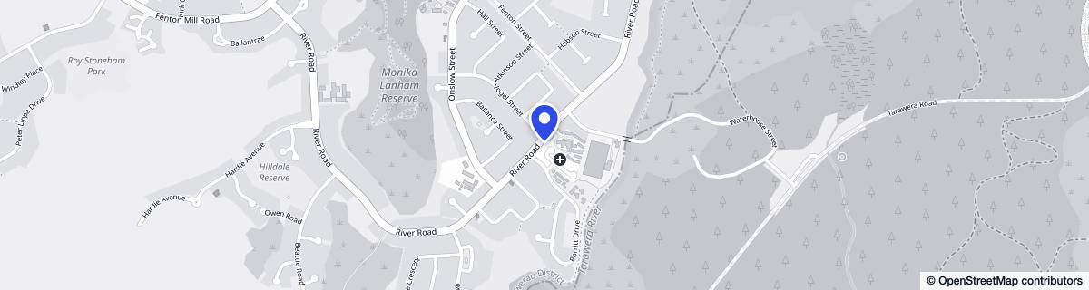 Street map around Mountain View Home & Hospital