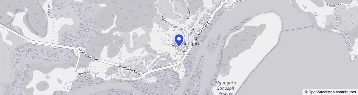 Street map around Ngunguru Retirement Village