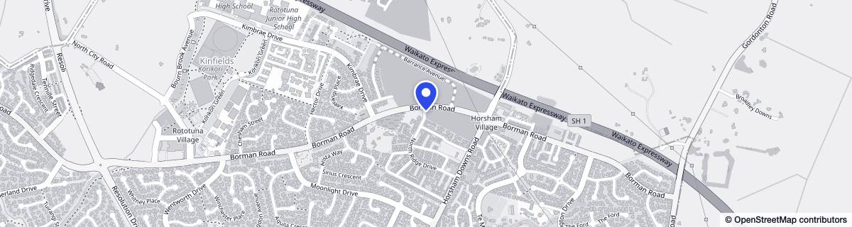 Street map around North Ridge Village - Metlifecare